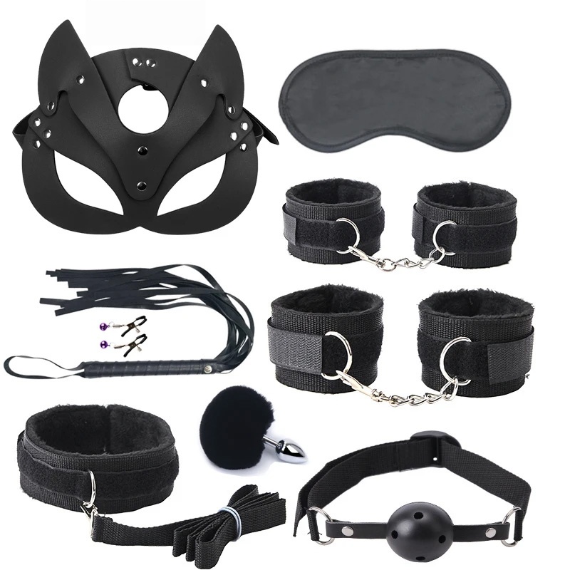 Leatherwork Clamp - Set di bondage per letto, kit