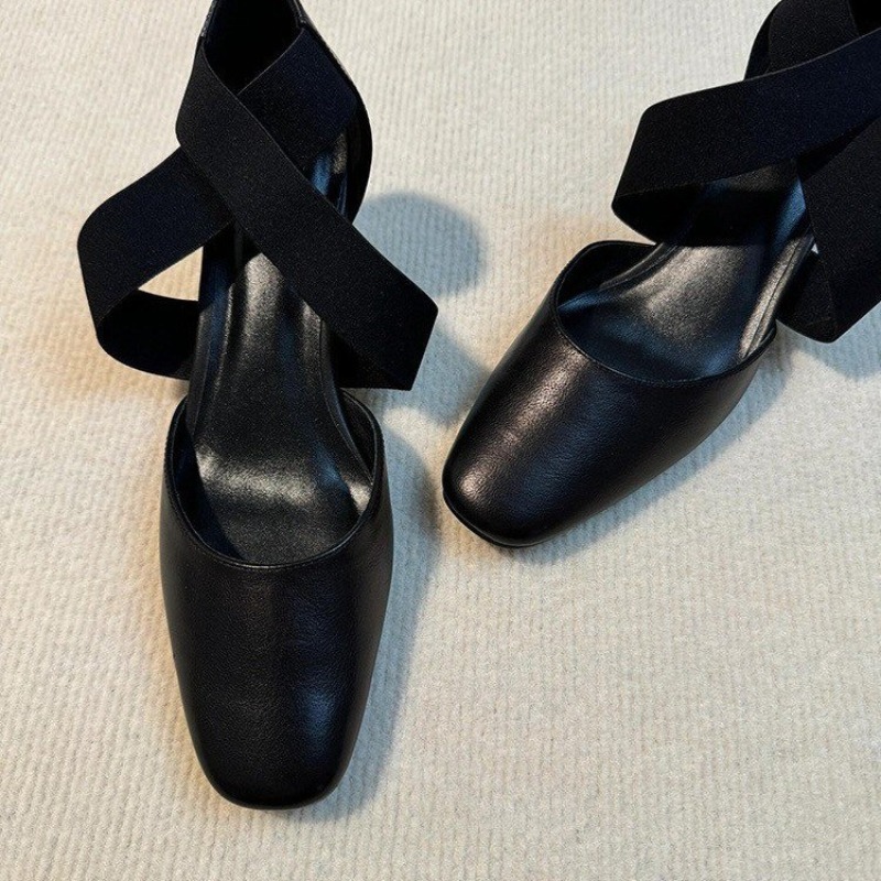 Leatherwork In French - Sandali da Donna con Tacco a
