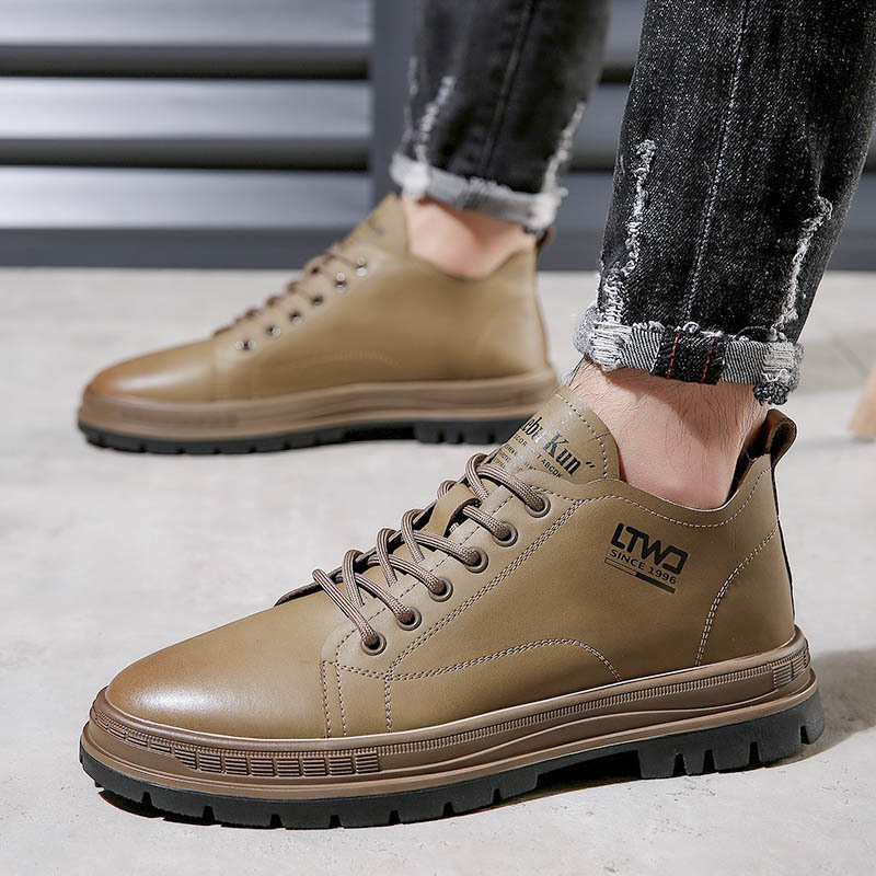 Leatherwork Designs - Scarpe casual in pelle di alta