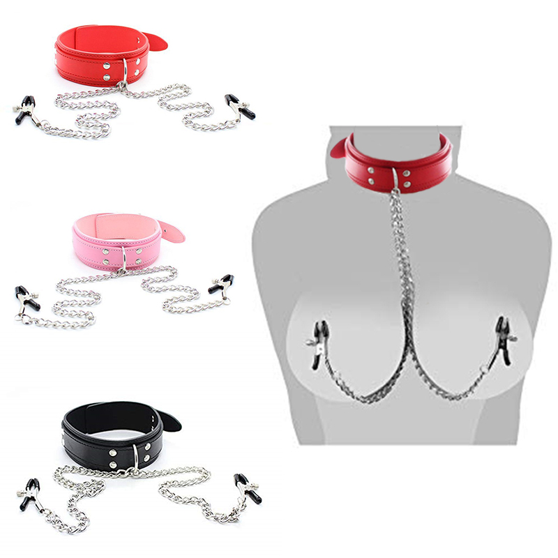Leatherwork Clamp - BDSM Collare Fetish Morsetti per capezzoli