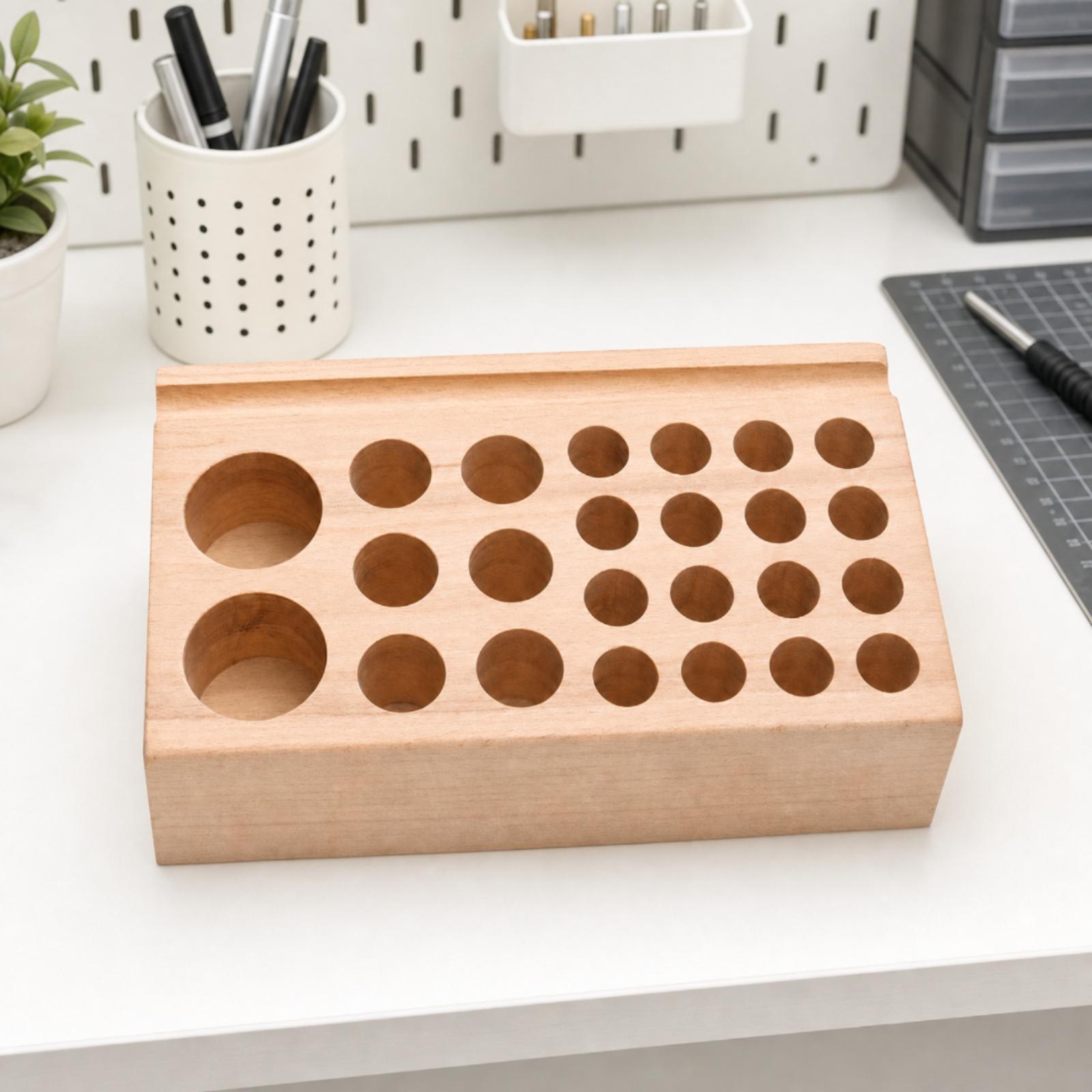 Porta punzoni in legno massell - Leatherwork Hobby recensione e prezzo