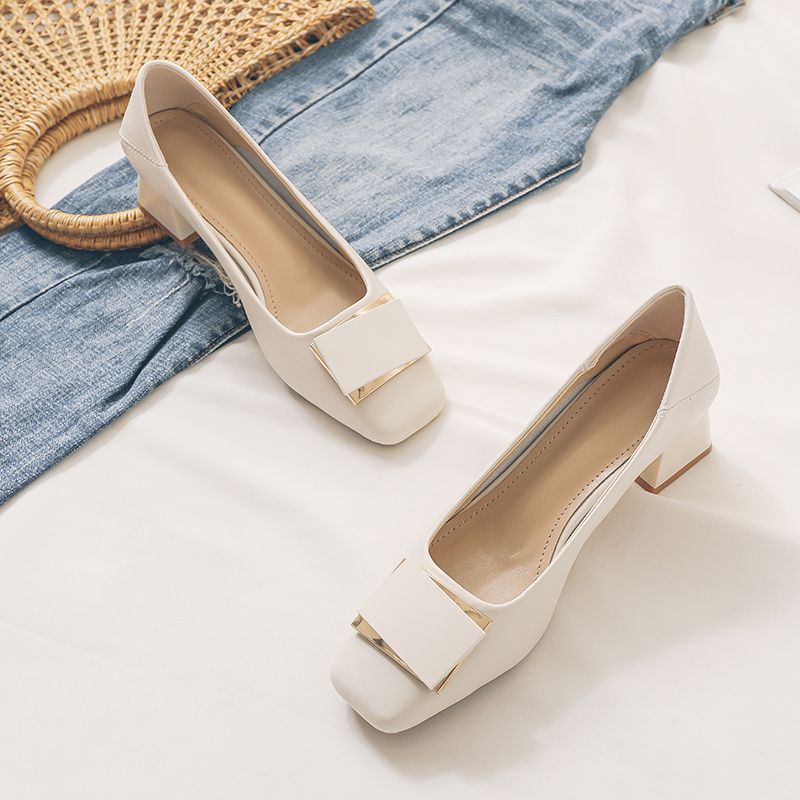 Scarpe con Tacco Grosso Stile  - Leatherwork In French recensione e prezzo