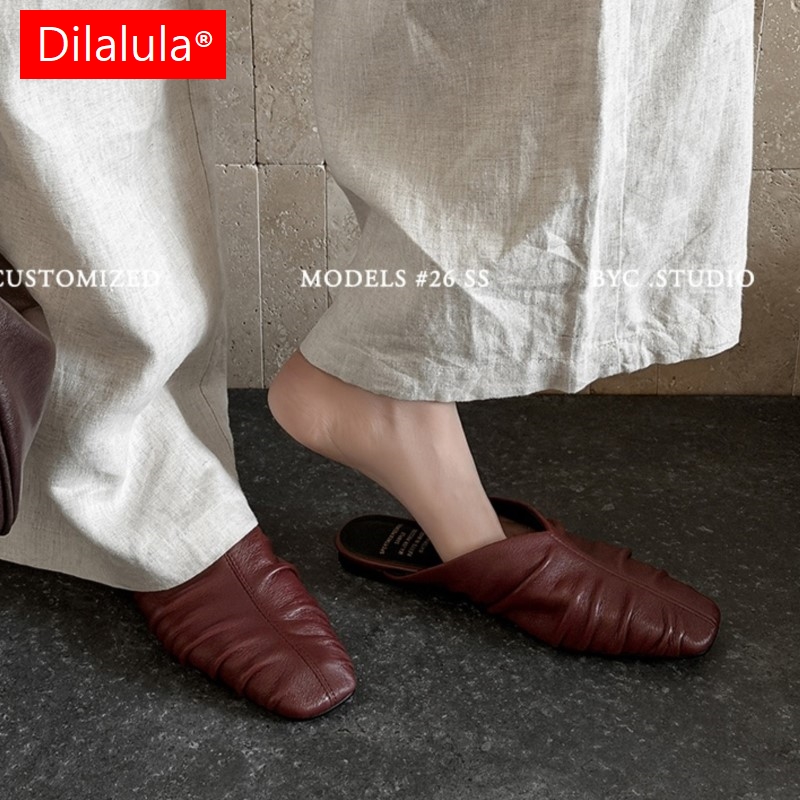 Dilalula 2026 Nuove Ciabatte d - Leather Work Flats recensione e prezzo