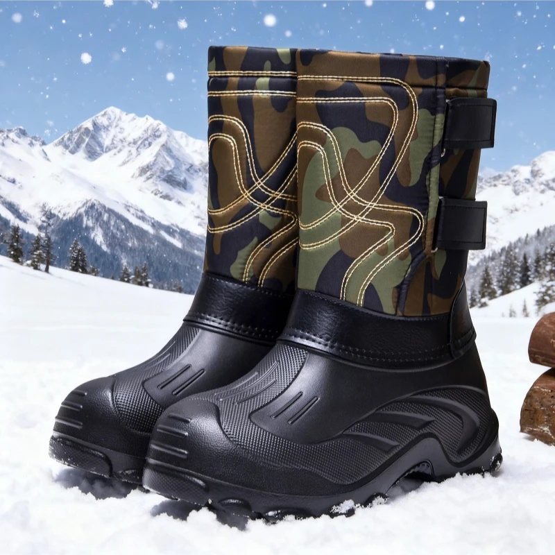 Stivali Invernali da Uomo Camo - Leather Work Flats recensione e prezzo